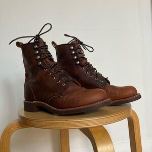 Red Wing Brown Leather Work Boots -  Women’s Silversmith in Copper - Size 7